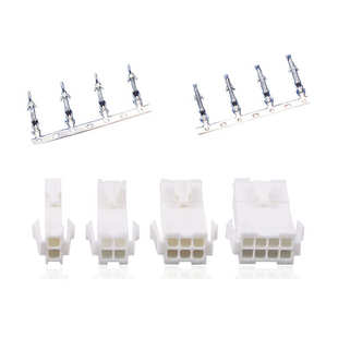 连接器接插件伺服电机4插头14mm端子公母.fl对接胶壳对