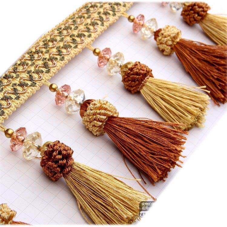 窗帘花边货车辅料灯罩沙发婚庆装饰珠子加重欧式流苏促销双色草莓