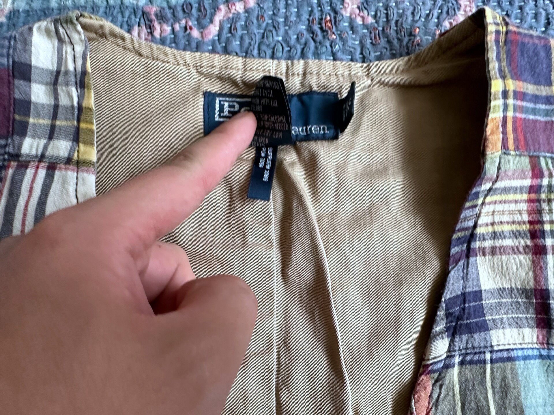 Polo Ralph Lauren Patchwork Plaid Vest — back