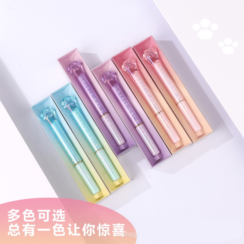 水晶猫爪钢笔学生专用三年级钢笔少女心正姿练字笔可换墨囊礼盒