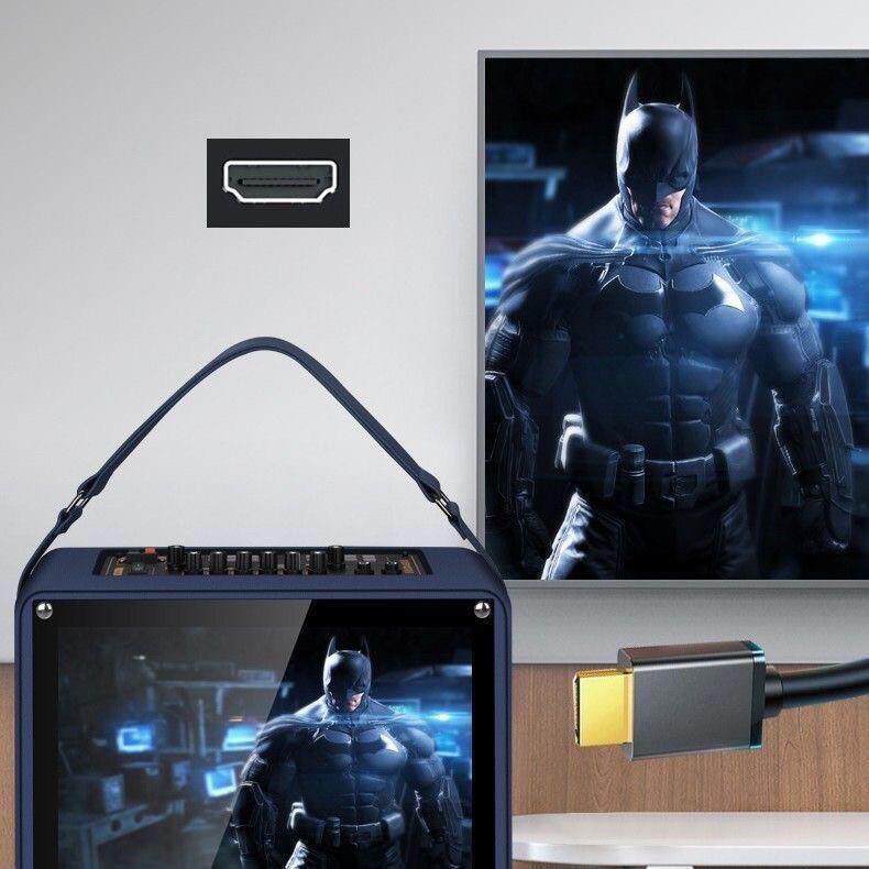 山水音响K6009抖音家用户外语音点歌机一体机便携式移动KTV点唱机