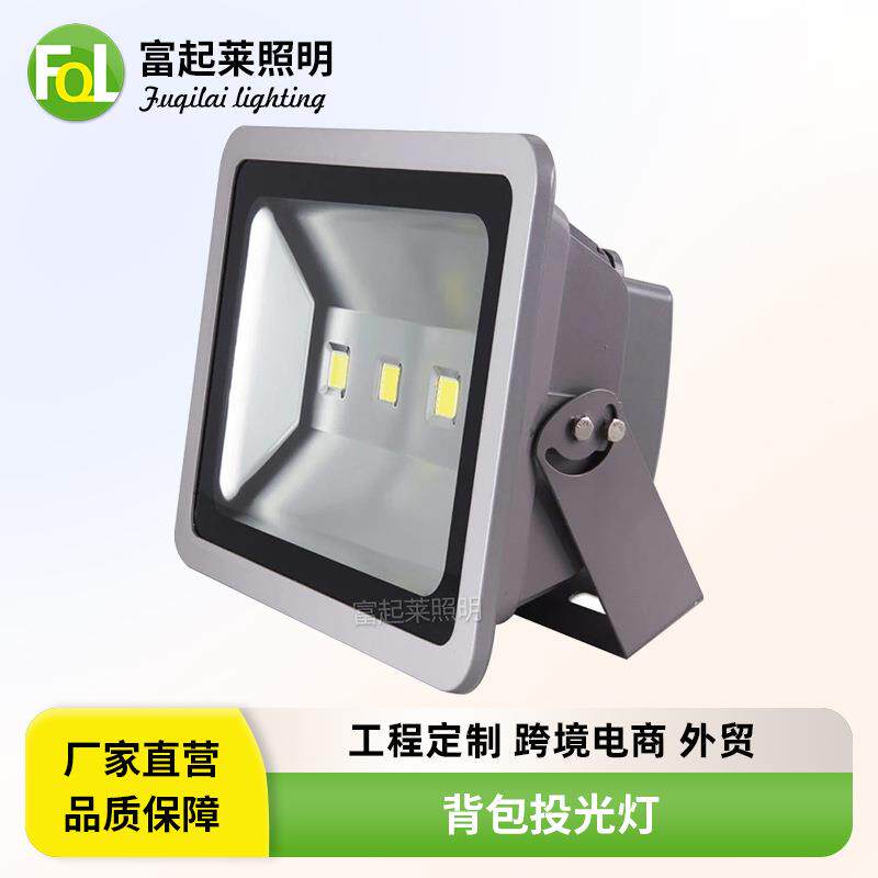 经典投光灯LED户外泛光灯200瓦300W楼体建筑照明灰壳投射灯