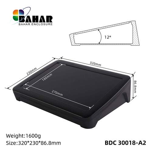 巴哈尔壳体温控器外盒ABS塑料仪器仪表盒台式控制操作壳BDC30018