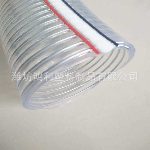 径钢丝耐寒   透明生产pvc大口pvc软管200mm252mm内径潍坊  排水