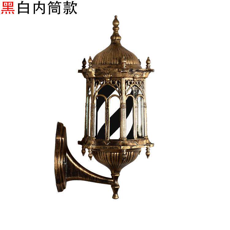 转美发防型彩光宫灯水转灯理发店节能壁挂式复古风挂小壁灯THO灯