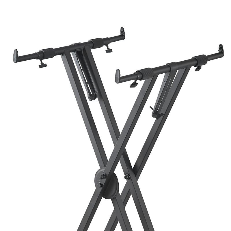 键盘乐电琴架舞X台子演奏双管ZIT电钢琴架自器动锁止一键折叠方便