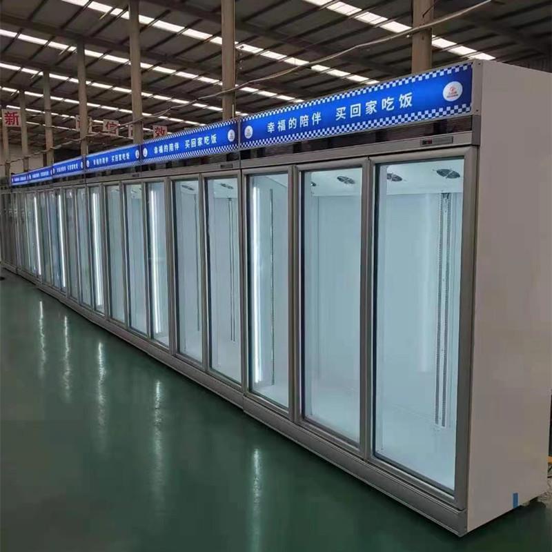 冷冻展示柜双门三门保鲜柜商用立式展示低温冰柜超市便利店冷冻柜
