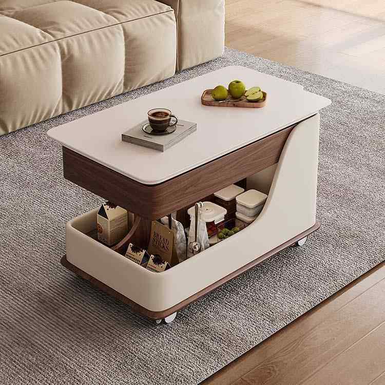 小户型客厅家用高可升降茶中古档风可移几动沙发桌小CJ12#小推茶