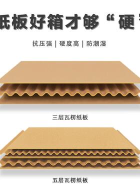 鞋盒快递纸三硬加厚纸箱侧OPK箱开口物流运特输球鞋加固层纸箱子