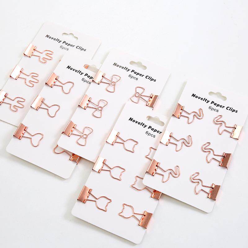 创意金属小夹子电镀炫办公夹子照片夹 创意跨境文件夹学生彩色夹