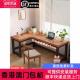 实木书桌L型拐角家用办公桌书架组合学生学习桌台式 包邮 香港