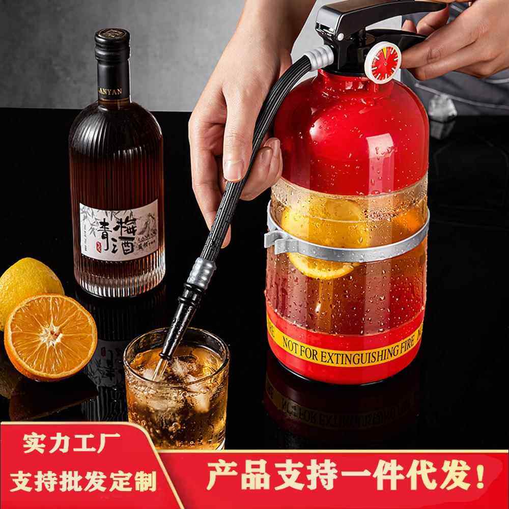 爆款饮料桶手压式灭火器酒炮水杯扎啤机啤酒酒具分酒器饮水机桶