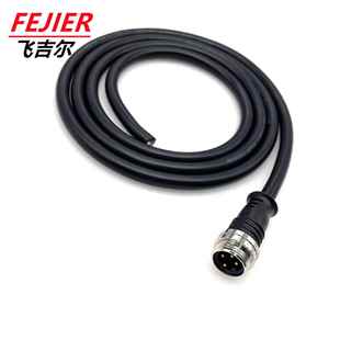 8英寸圆形防水连接器4芯公母防水电源线ST0W600V防水插头4Pin