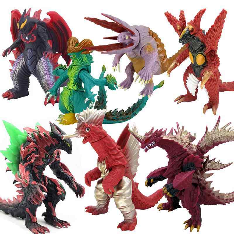 软胶魔格大蛇玛伽巴萨金刚哥斯拉雷德王幼虫怪兽持剑迪玛伽玩具