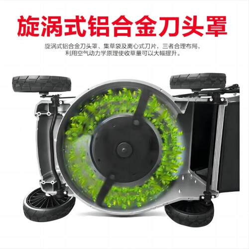 凯姿（KAZZ）手推割草机18寸汽油除草机KZ196H草坪机四冲程剪草机
