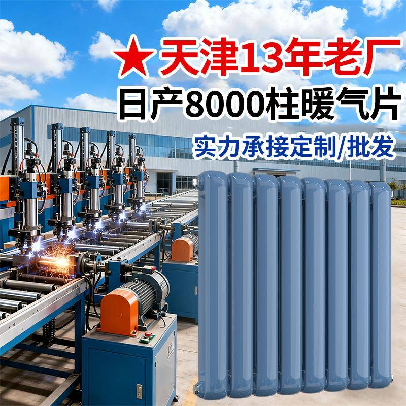 钢二柱暖气片钢制6030双柱暖气片工程家用供暖水暖散热器厂家直供