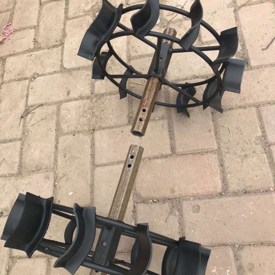 微耕机走铁轮子滑铁轮小行手扶旋耕机拖拉机EYU开沟铁轮犁防铧犁