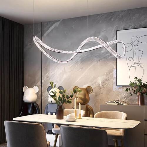 意极简LM153、L高创端餐厅吊灯后现代式意轻奢桌吧台饭厅餐设计师