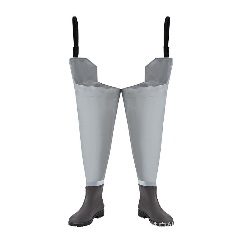 路亚加高尼龙防水防滑雨鞋钓鱼服