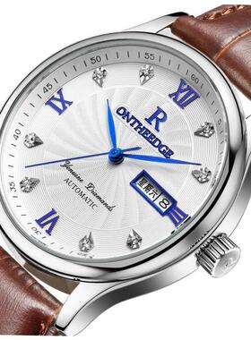 Watches Men Leather Date Quartz Wrist Watch Male Female