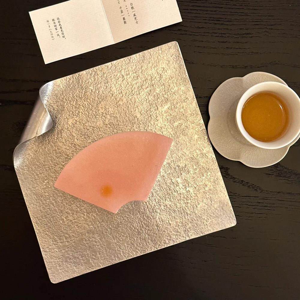 朱师傅手作创意锡盘纯锡寿司点心盘装饰盘收纳盘四方形托盘蛋糕盘