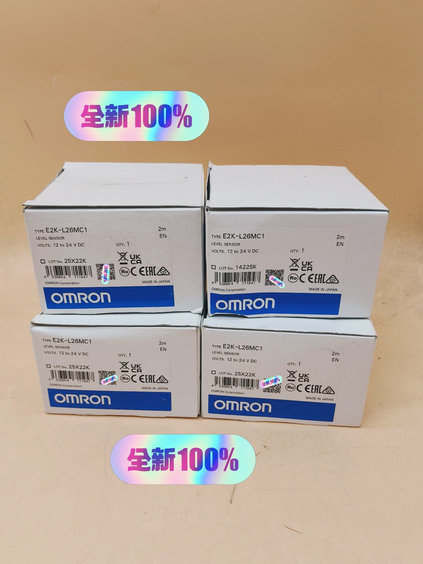 E2K-L26MC1欧姆龙光电传感器包邮顺丰，全新原装，内外