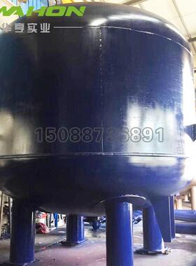 4米碳钢砂滤机械石英砂过滤器地下水井水预处理