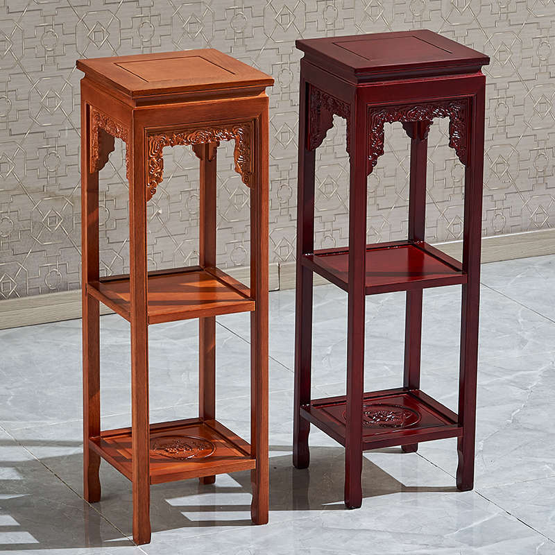 实木花架中式仿古多层红木花几木质家用客厅阳台落地盆景置物架子