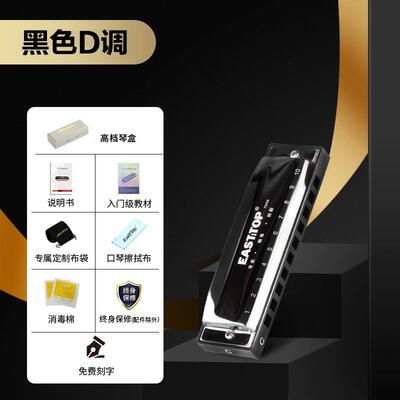 高档EASTTOP东方鼎009十孔布鲁斯初学蓝调口练习专业a演奏pddyT音