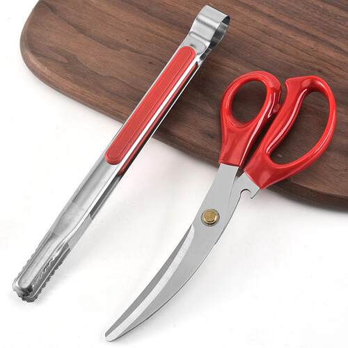 韩式烤肉剪套装 厨房多用途剪刀牛排料理烧烤工具夹子创意多用剪