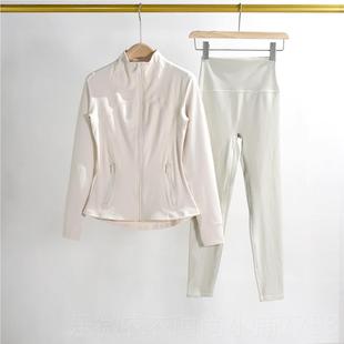 新款立瑜伽提健身套装女收腰领紧身显服瘦训练专业普拉运动骑行服