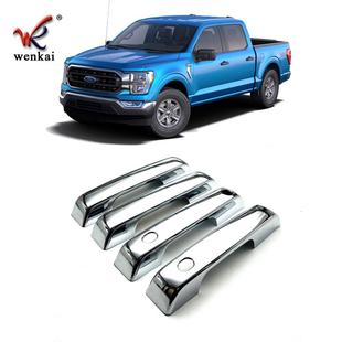 外拉手盖Ford猛禽车门把手电镀饰条 F150改装 适用于福特21 22款