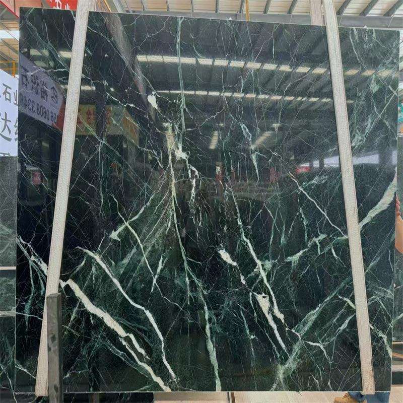 谱拉达绿天然奢石背景沙发背景墙餐桌茶桌百达翡绿茶几石材洗手台