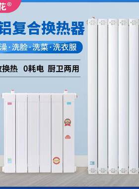 铜铝换热器储水式暖气卫浴家用卫生间热水交换器过水热散热器