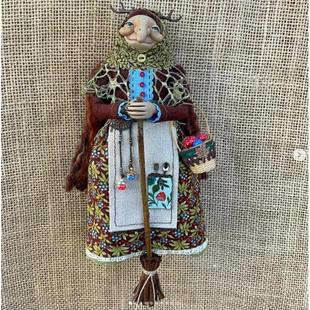 Doll 跨境新品 Witch Handmade 创意厨房树脂女巫娃娃 Kitchen