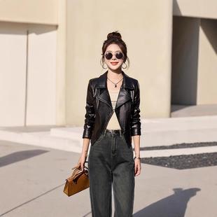 外套 JMJ气洋质气简短款 年宁女士皮衣绵羊皮港约风韩版 潮流海时尚