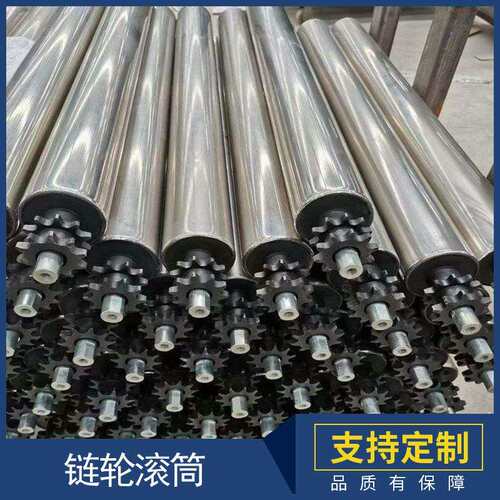 动力双链滚筒 双链镀锌滚筒不锈钢双排动力滚筒滚轴滚 辊筒5060