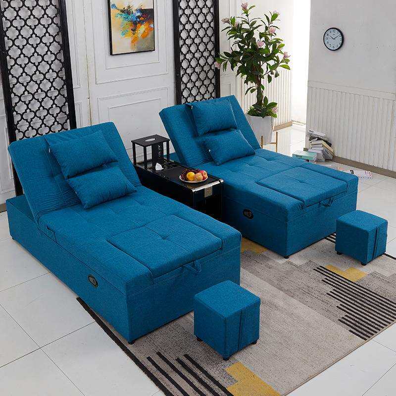 足疗沙发电动足浴沙发采耳按摩沐足一体沙发床洗浴中心大厅休息床