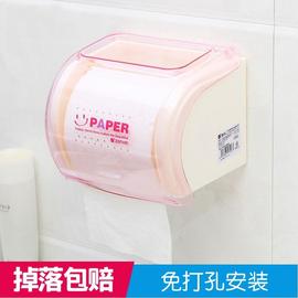 厕所卷纸筒卫生间手纸架，强力吸盘免打孔厕纸盒创意浴室防水纸巾盒