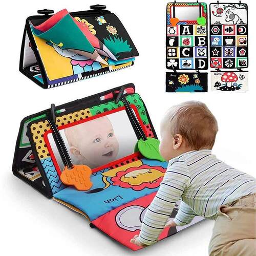 Black And White Baby Mirror Tummy Time Toys For Babies Monte