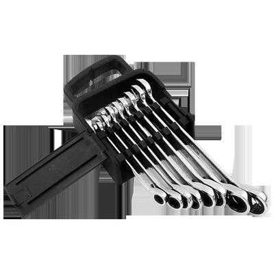 易尔拓扳ATO双向轮两用手套装7Y2齿铬YT-16733钒钢6件套YT-1673棘