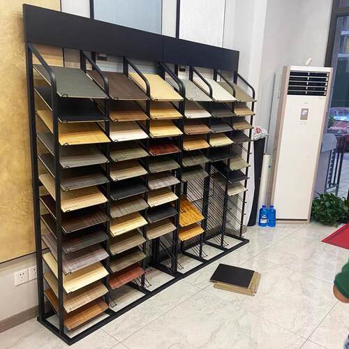 瓷砖展示架橱柜门板展架色板木地板铝扣板石材地砖样品板立式展架