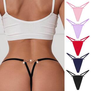 Women Lace Thong Sexy G-String Mesh Floral Thin Strap T Pant