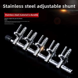 鱼缸氧气管分配器不锈钢气量调节阀门气管分接头增氧泵分流器配件