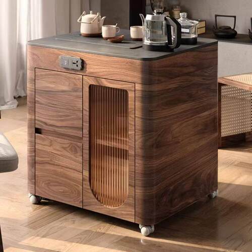 阳台家用小户型茶几多功能茶车茶桌实木功夫茶移动可伸缩茶桌茶台