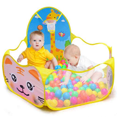 Play Tent Cartoon Ball Pit Pool Portable Foldable Children O