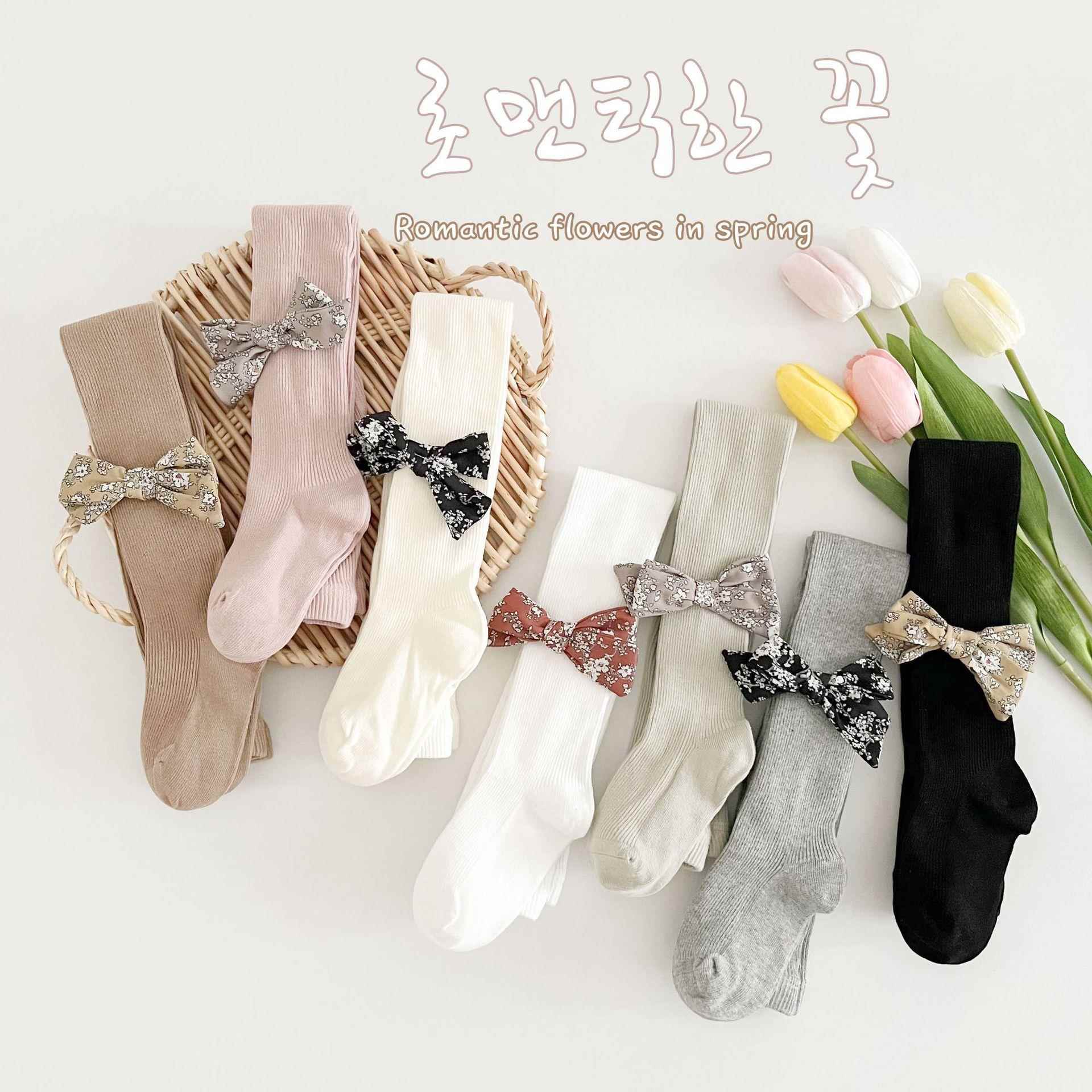 2025春秋季新款女童打底裤宝宝a类儿童连裤袜连体袜韩版甜美