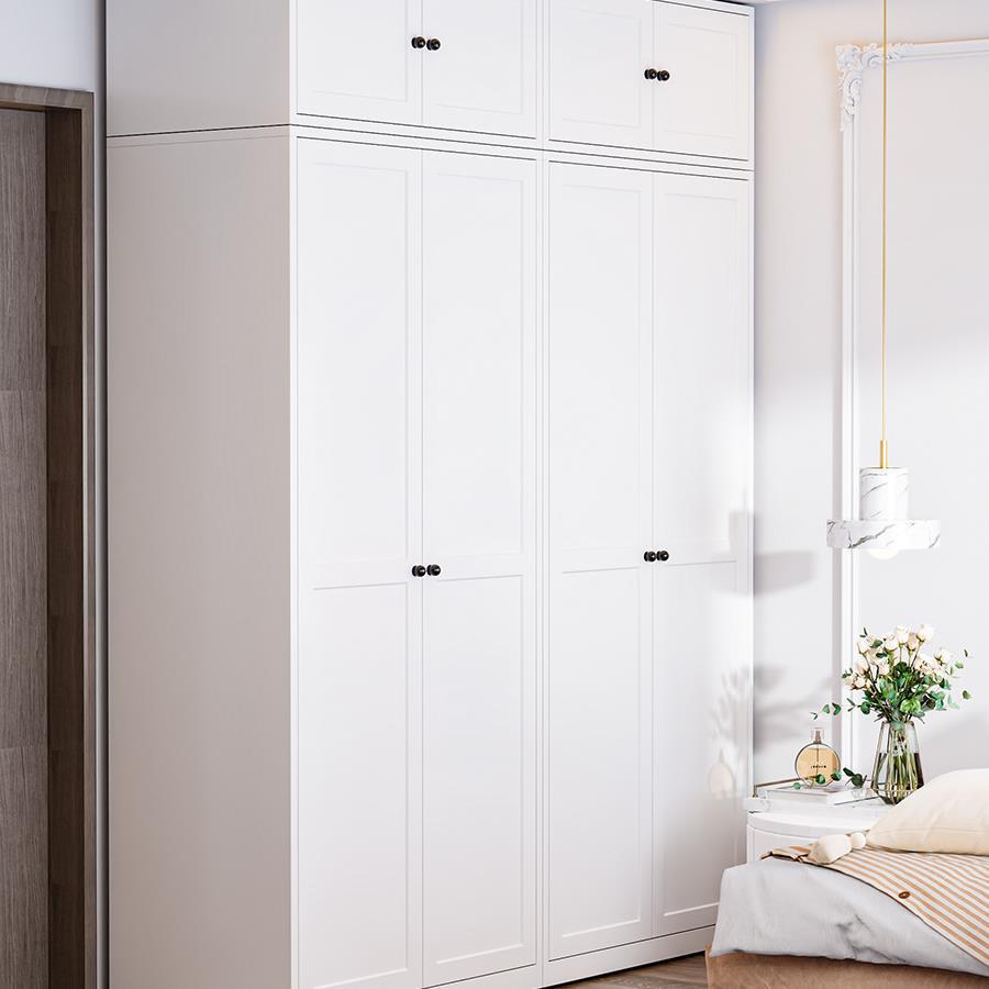 钢制衣柜卧室铁属艺家用铁皮金儿童衣现衣柜简SKY-LYT-约代大容量