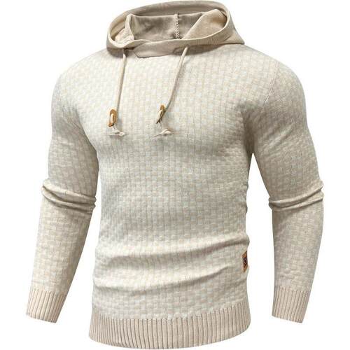 C 52354 Long Sleeve Solid Knitted Hoodie 长袖针织连帽衫
