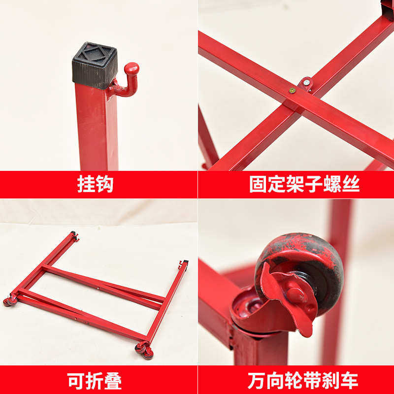 威风锣鼓堂鼓扁鼓红鼓牛皮鼓鼓架金属鼓架子可折叠推动万向轮优惠